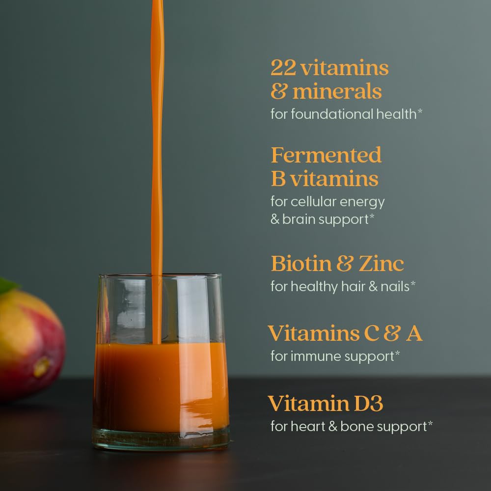 New Chapter Liquid Multivitamin + Mineral Supplement for Whole-Body Benefits, 100% Delicious Multivitamin for Adults, Teens & Kids 2+, Ready to Absorb Faster, Mixed Berry Flavored, 30 oz