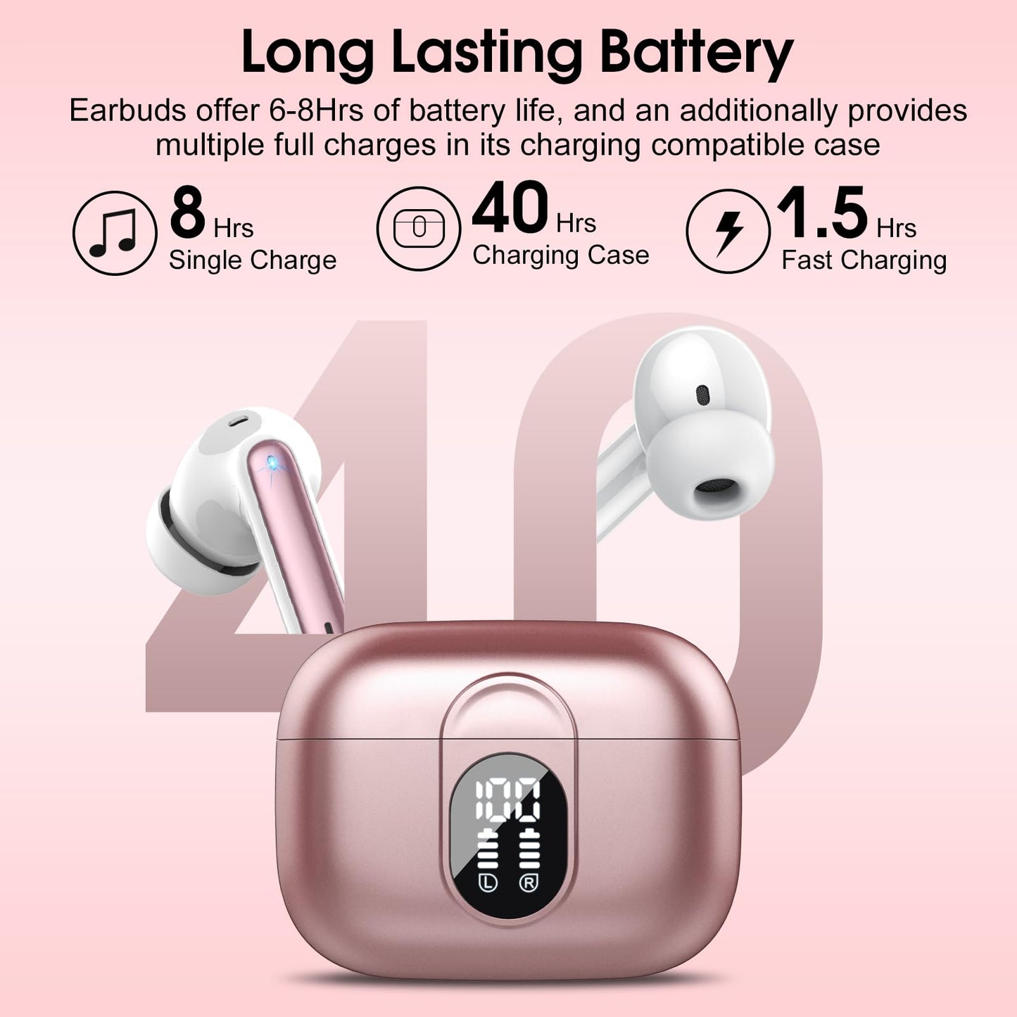 Ai Translation Earbuds Real Time,3-in-1 Buletooth 5.3 Translator Earbuds with 6 Translation Modes/164 Languages,No Subscription Required Translatior Headphones,40H Audifonos Traductores Inglés Español