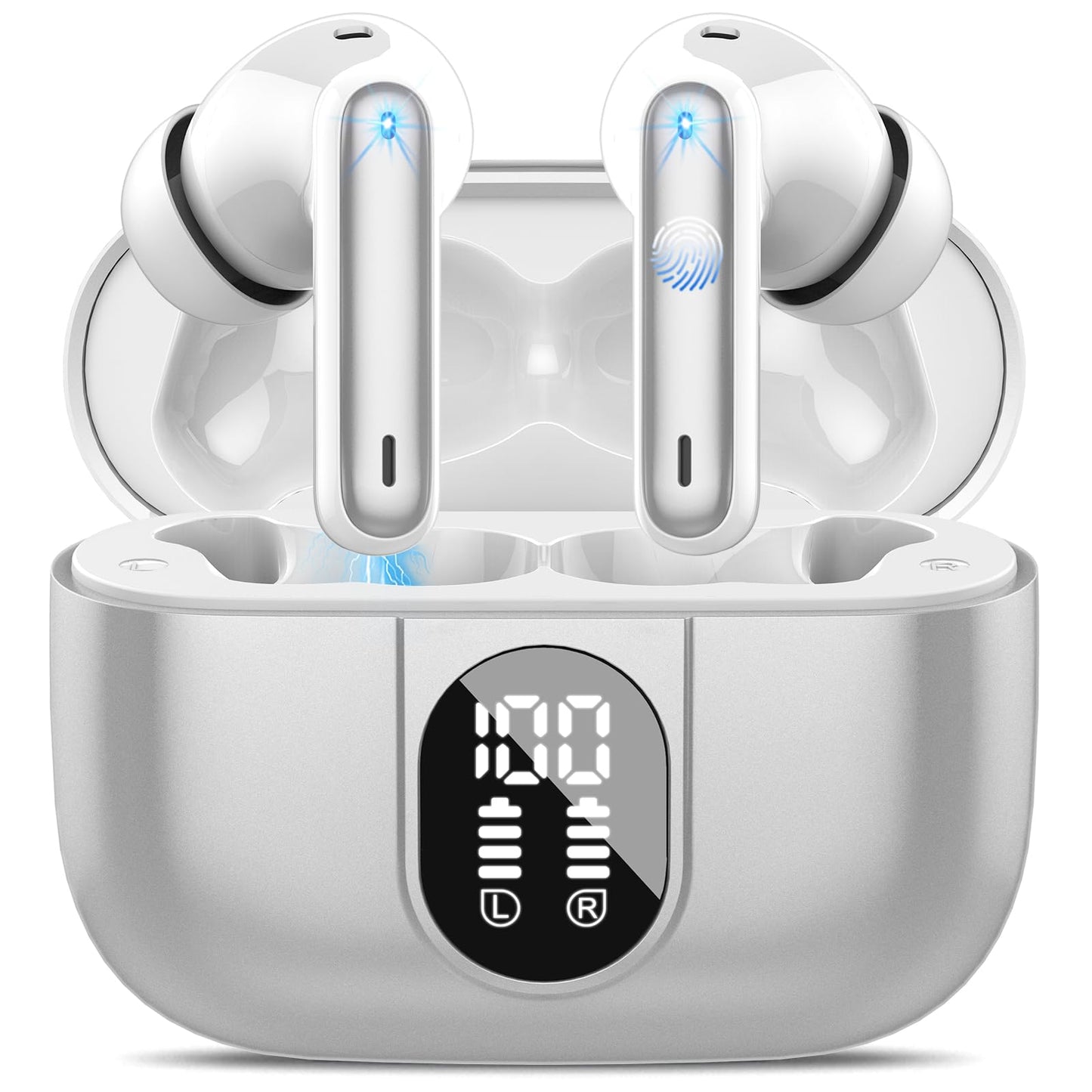 Ai Translation Earbuds Real Time,3-in-1 Buletooth 5.3 Translator Earbuds with 6 Translation Modes/164 Languages,No Subscription Required Translatior Headphones,40H Audifonos Traductores Inglés Español