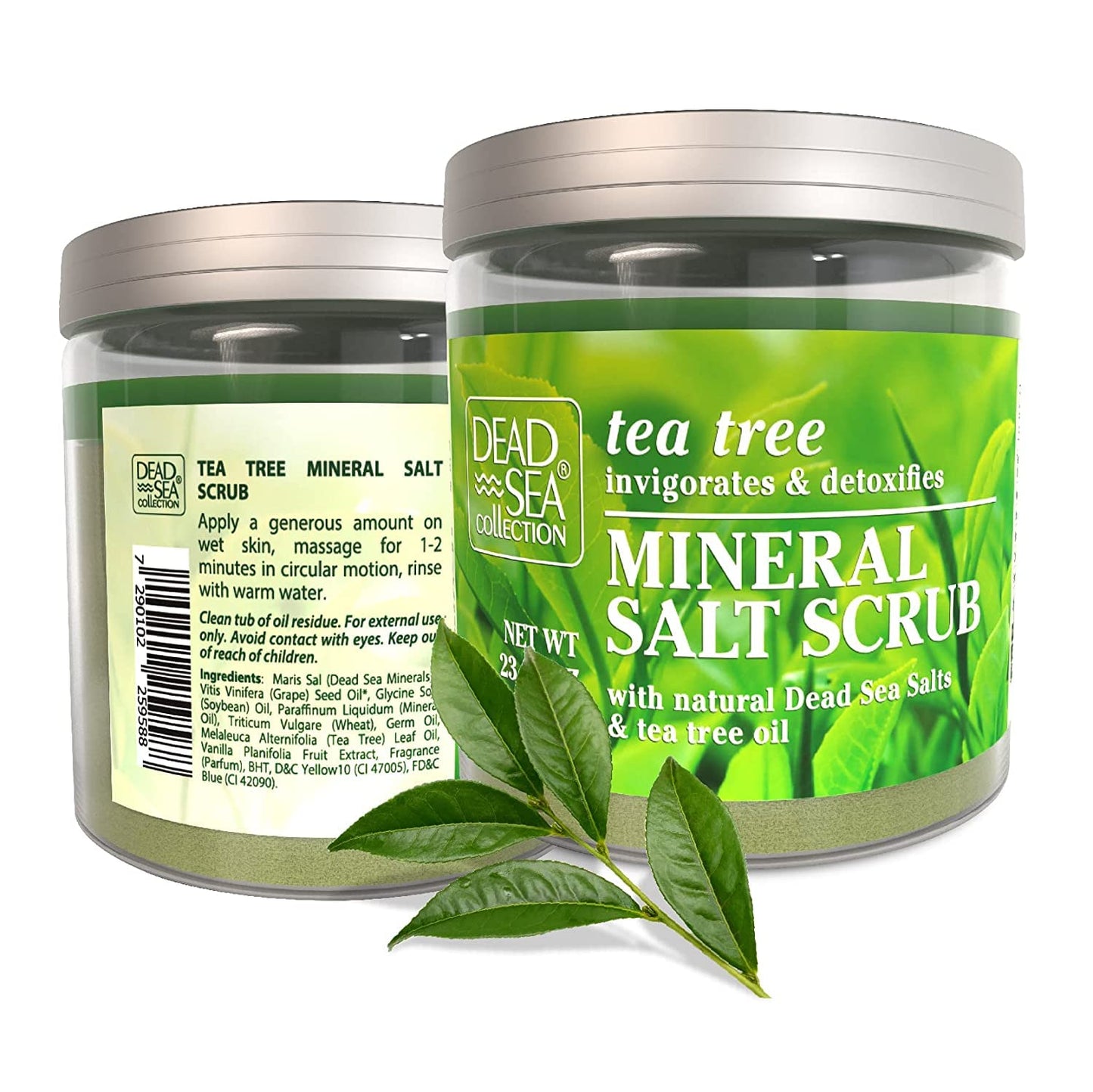 Dead Sea Collection Almond Vanilla Salt Scrub – Exfoliating Body Scrub for Women – Moisturizing and Nourishing Skin – with Pure Oils and Dead Sea Minerals (23.28 Oz)