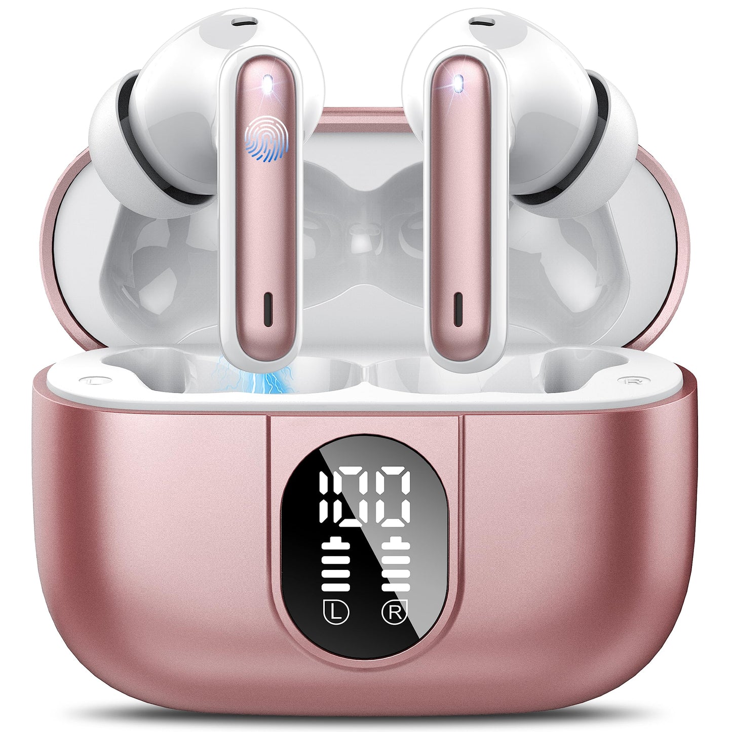 Ai Translation Earbuds Real Time,3-in-1 Buletooth 5.3 Translator Earbuds with 6 Translation Modes/164 Languages,No Subscription Required Translatior Headphones,40H Audifonos Traductores Inglés Español